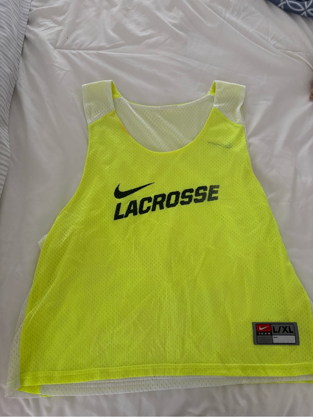 Nike Yellow Lacrosse Mesh Tank Top